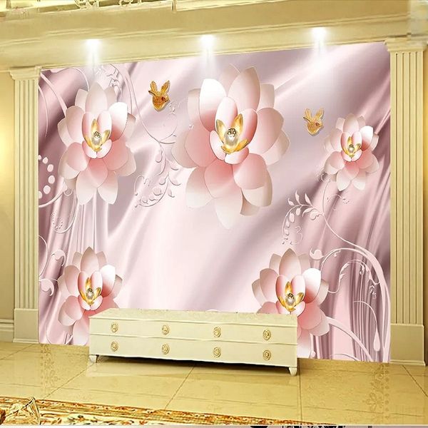 custom large mural 3d wallpaper modern fashion creative flower luxury golden lotus pink tv back wall decor deep 5d embossed
custom large mural 3d wallpaper modern fashion creative flower luxury golden lotus pink tv back wall decor deep 5d embossed