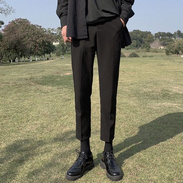 januarysnow korean version of capris men's loose little trousers hong kong style suit pants ins straight casual pants slim leggings tre, Black
januarysnow korean version of capris men's loose little trousers hong kong style suit pants ins straight casual pants slim leggings tre, Black