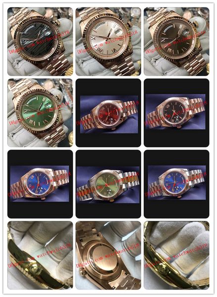 10 colors new men wristwatch 228235 40mm rose gold green black automatic mechanical stainless steel sapphire romen number men's watches, Slivery;brown
10 colors new men wristwatch 228235 40mm rose gold green black automatic mechanical stainless steel sapphire romen number men's watches, Slivery;brown