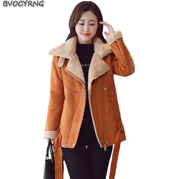 2019 fashion female medium length deer leather overcoat winter thick lamb her parka women warm casual coat big size smart, Black
2019 fashion female medium length deer leather overcoat winter thick lamb her parka women warm casual coat big size smart, Black