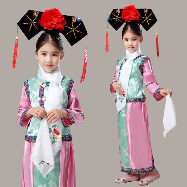 lovely new chinese ancient princess costume for girl children the qing dynasty princess clothes kids chinese traditional costume, Black;red
lovely new chinese ancient princess costume for girl children the qing dynasty princess clothes kids chinese traditional costume, Black;red