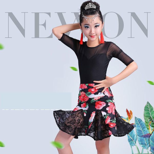 2019 new latin dance dress for girl middle sleeve lace standard ballroom dancing dresses for kids performance wear salsa clothes, Black;red
2019 new latin dance dress for girl middle sleeve lace standard ballroom dancing dresses for kids performance wear salsa clothes, Black;red