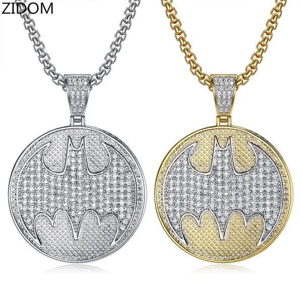 2019 new arrival men hip hop batman pendant necklaces pave setting zircon fashion pendants necklace male hiphop jewelry gifts, Silver
2019 new arrival men hip hop batman pendant necklaces pave setting zircon fashion pendants necklace male hiphop jewelry gifts, Silver