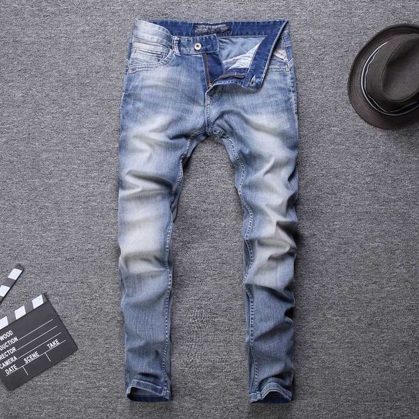 men's jeans spring summer fashion men white washed light blue classical slim italian style vintage homme
men's jeans spring summer fashion men white washed light blue classical slim italian style vintage homme