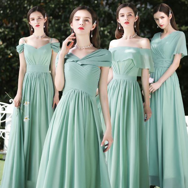 new designed bridesmaid dresses with pleats 2020 4 styles floor length wedding guest dress lace up beach dresses, White;pink
new designed bridesmaid dresses with pleats 2020 4 styles floor length wedding guest dress lace up beach dresses, White;pink