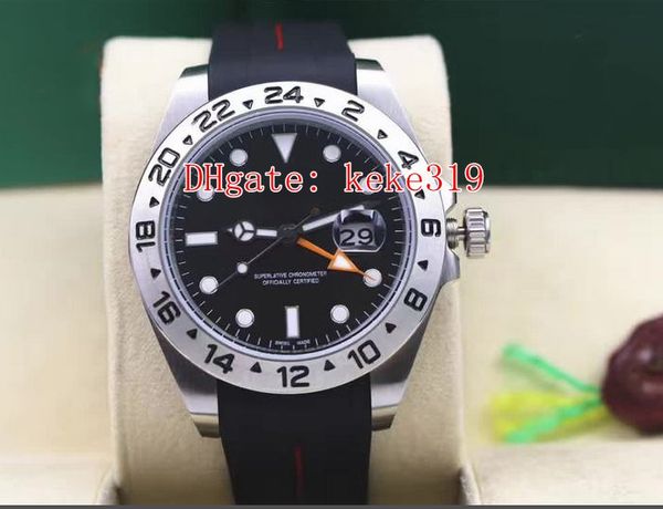 4 Style Excellent Wristwatches Explorer 216570 42mm Stainless Steel Rubber 2813 Movement Automatic Mechanical Mens Box Watch