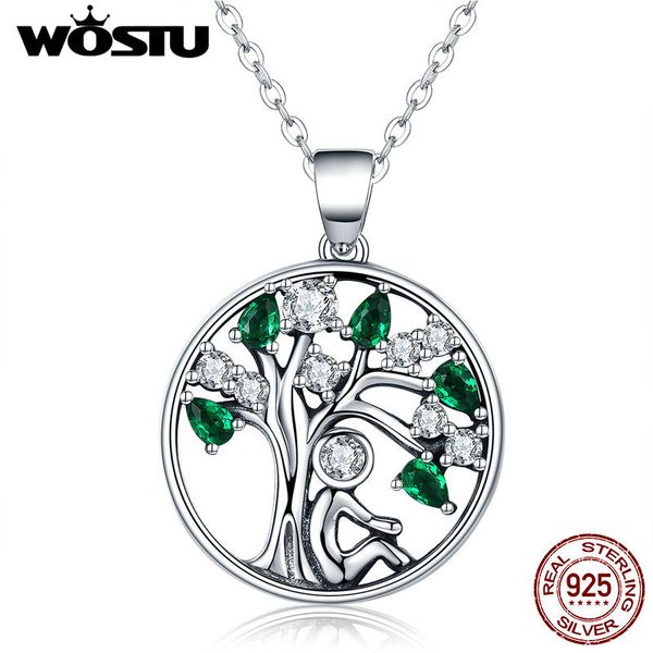 wostu new arrival real 925 sterling silver relying in the tree pendant necklaces for women luxury fine jewelry gift cqn094 
wostu new arrival real 925 sterling silver relying in the tree pendant necklaces for women luxury fine jewelry gift cqn094