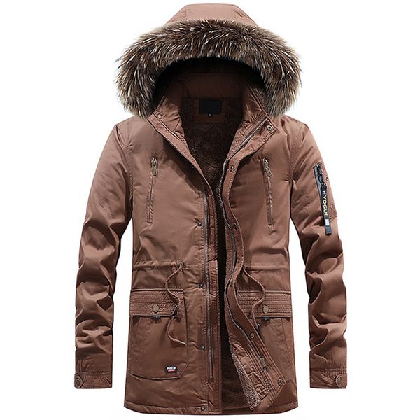 men parka winter cotton padded casual thickened warm casual faux fur hooded fleece long male jacket windbreaker men parkas, Tan;black
men parka winter cotton padded casual thickened warm casual faux fur hooded fleece long male jacket windbreaker men parkas, Tan;black