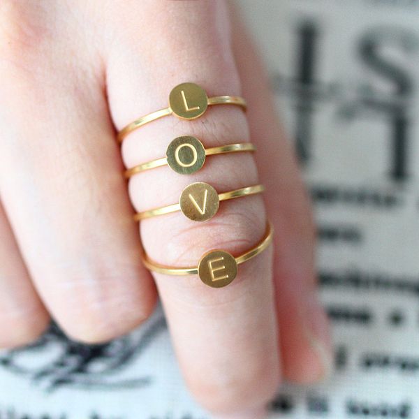 she weier stainless steel letter finger rings for women engagement ring set wedding love couple titanium wholesale lots bulk, Golden;silver
she weier stainless steel letter finger rings for women engagement ring set wedding love couple titanium wholesale lots bulk, Golden;silver