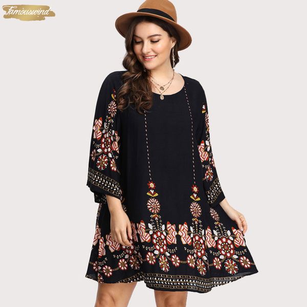 black dress plus size floral embroidery tunic spring summer elegant large tribal sizes flower print vocation dress, Black;gray
black dress plus size floral embroidery tunic spring summer elegant large tribal sizes flower print vocation dress, Black;gray