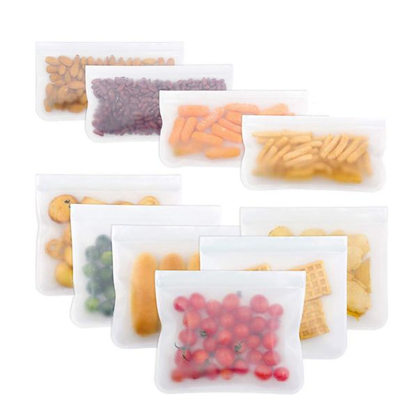 reusable leakproof ziploc storage bag for food snacks toiletries 
reusable leakproof ziploc storage bag for food snacks toiletries