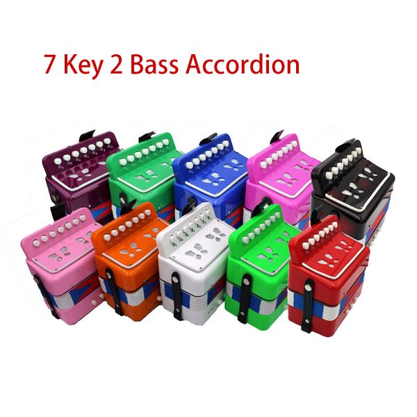 2019 new 7 button 2 bass accordion mini accordion educational instrument rhythm band toy children's educational gift 10 color
2019 new 7 button 2 bass accordion mini accordion educational instrument rhythm band toy children's educational gift 10 color