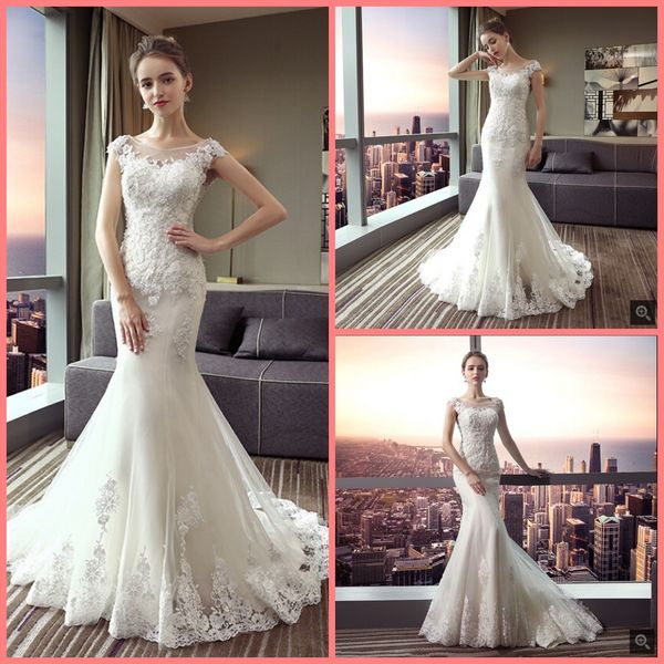 vestido de festa 2019 white lace mermaid cap sleeve formal wedding dress beaded sequins elegant fashion wedding gowns on sale
vestido de festa 2019 white lace mermaid cap sleeve formal wedding dress beaded sequins elegant fashion wedding gowns on sale