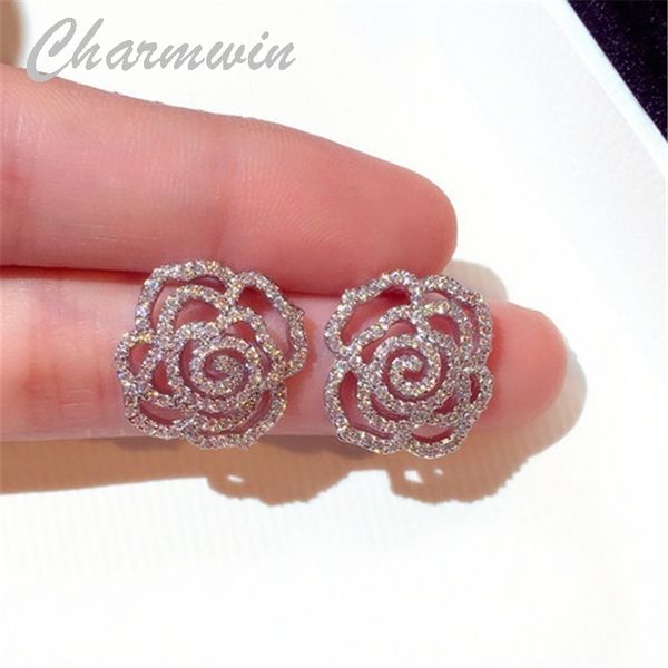 charmwin new s925 silver needle stud earrings for women earrings exquisite rhinestone flower earrings women gift fashion jewelry t190626, Golden;silver
charmwin new s925 silver needle stud earrings for women earrings exquisite rhinestone flower earrings women gift fashion jewelry t190626, Golden;silver