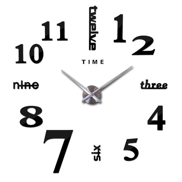 self-adhesive large wall clock silent decorative time 3d diy oversize kitchen clock acrylic wall sticker mirrors big wall clocks
self-adhesive large wall clock silent decorative time 3d diy oversize kitchen clock acrylic wall sticker mirrors big wall clocks