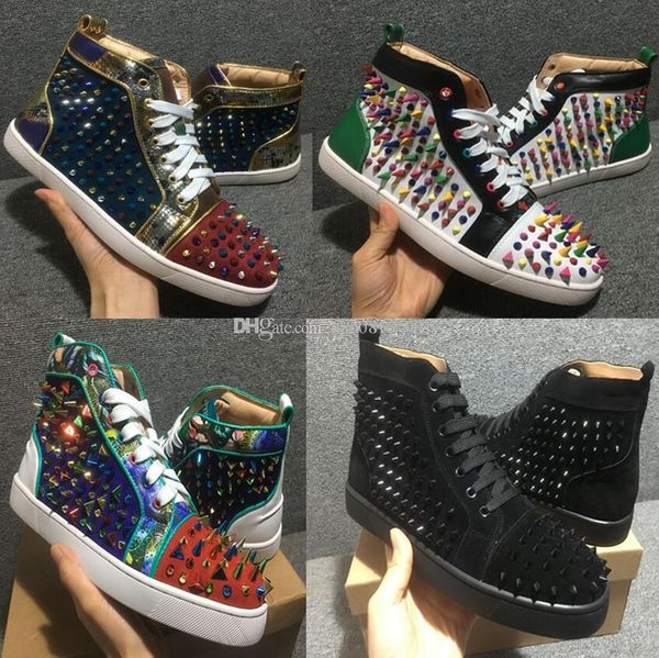 designer shoes studded spikes red bottom sneakers high pik pik spiked men shoes black white leather flat party shoes
designer shoes studded spikes red bottom sneakers high pik pik spiked men shoes black white leather flat party shoes