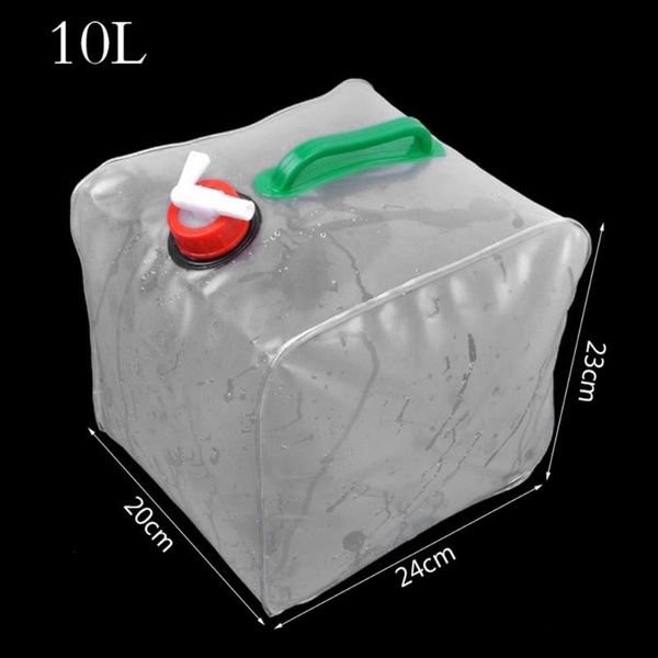 10l Portable Foldable Water Storage Bucket Car Water Bag Barrel Outdoor Camping Picnic Drinking Container
