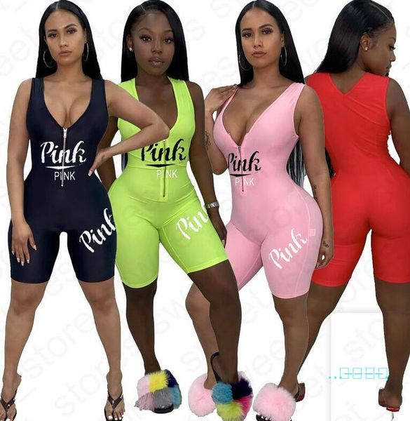 Женщины Tank Комбинезон передняя молния One Piece костюм спортивный Телесные Designs письма модную Tracksuit Шорты Romper комбинезон Комбинезон D41302 
Женщины Tank Комбинезон передняя молния One Piece костюм спортивный Телесные Designs письма модную Tracksuit Шорты Romper комбинезон Комбинезон D41302