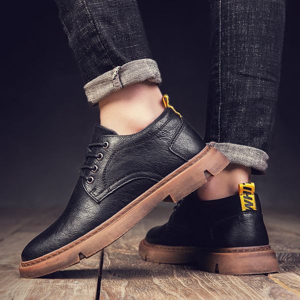 2020 new mens shoes genuine leather casual shoes british style formal fashion flats men footwear oxford, Black
2020 new mens shoes genuine leather casual shoes british style formal fashion flats men footwear oxford, Black