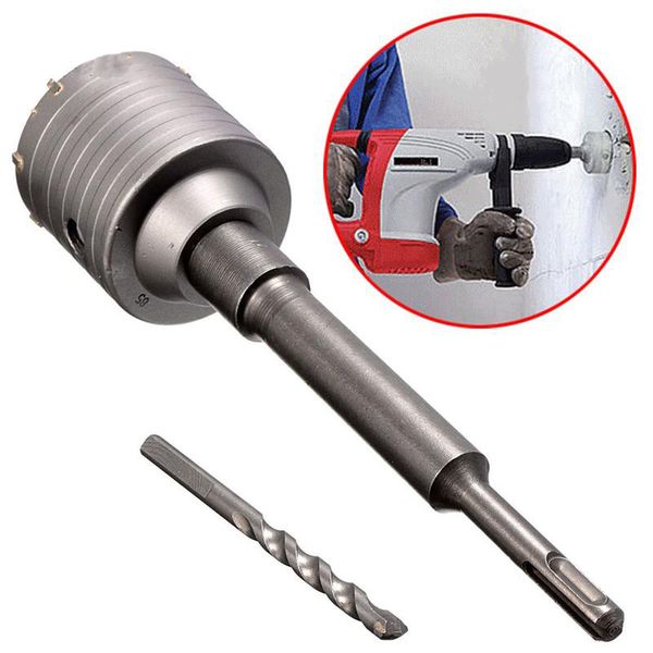 new 1 set sds plus 80mm concrete hole saw electric hollow core drill bit shank 110mm cement stone wall air conditioner alloy
new 1 set sds plus 80mm concrete hole saw electric hollow core drill bit shank 110mm cement stone wall air conditioner alloy