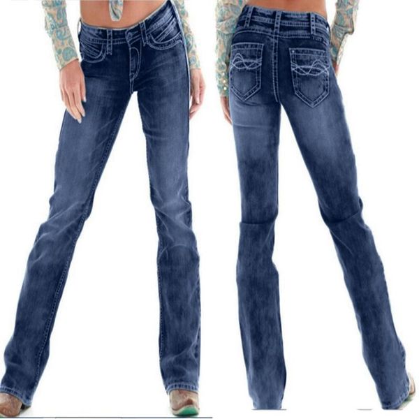 heigh waist regular jeans pants women autumn elastic plus loose denim embroidered casual cropped jeans casual trousers plus size, Blue
heigh waist regular jeans pants women autumn elastic plus loose denim embroidered casual cropped jeans casual trousers plus size, Blue