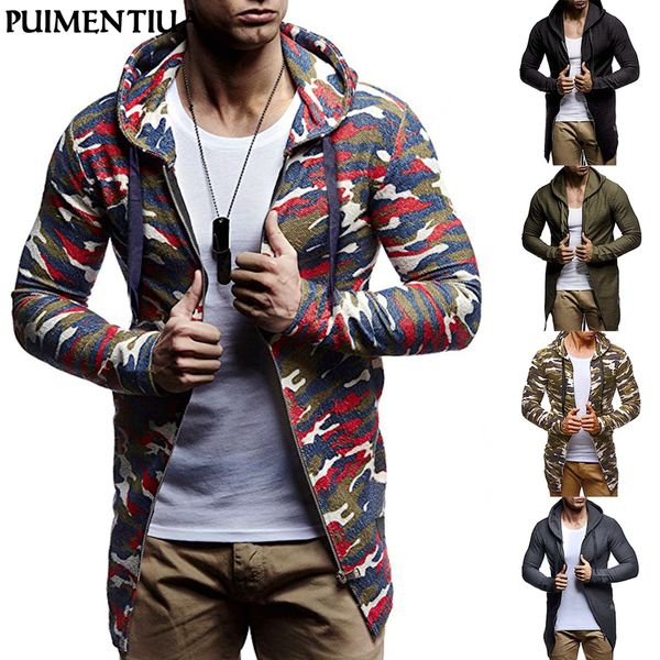 puimentiua 2019 fashion men's cardigan sweatshirt casual zipper long coat spring autumn hooded male camouflage slim fit hoodie, Black
puimentiua 2019 fashion men's cardigan sweatshirt casual zipper long coat spring autumn hooded male camouflage slim fit hoodie, Black