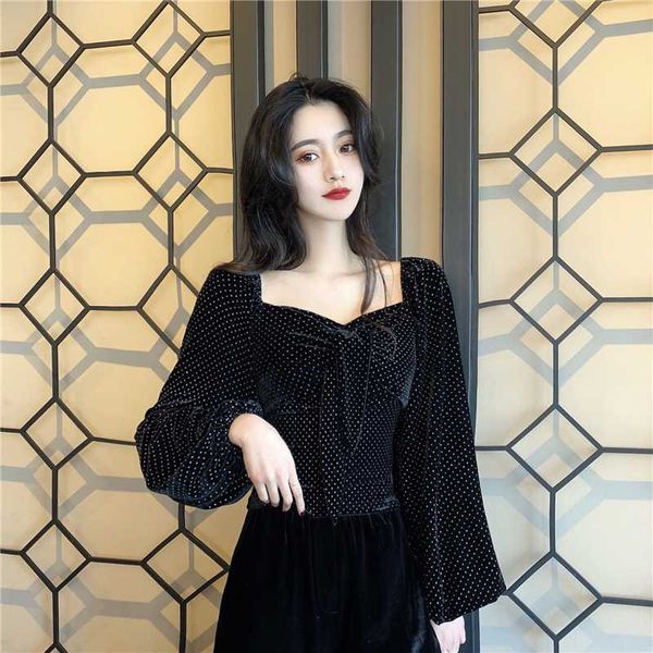 gruiiceen 2020 autumn spring lantern sleeve woman blouses shirts sqaure collar short slim polka dot blouse femme, White
gruiiceen 2020 autumn spring lantern sleeve woman blouses shirts sqaure collar short slim polka dot blouse femme, White