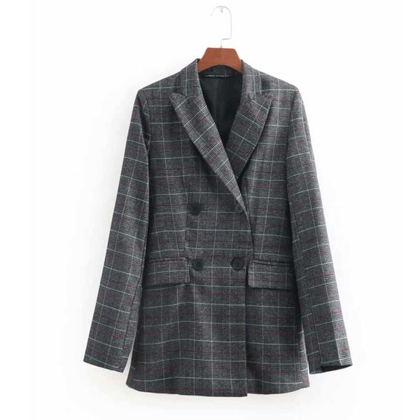 vintage office blazers double breasted button ladies plaid blazer long sleeve loose suit coat jacket women elegant blazers 2019, White;black
vintage office blazers double breasted button ladies plaid blazer long sleeve loose suit coat jacket women elegant blazers 2019, White;black