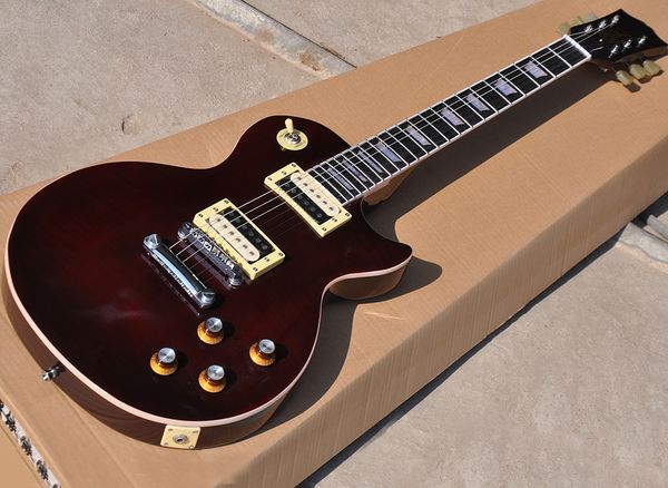 Фабрика Оптовая вина гитара Красный электрическая с Humbuckers Пикапы, Rosewood грифа белой окантовкой, может быть настроена как reques
Фабрика Оптовая вина гитара Красный электрическая с Humbuckers Пикапы, Rosewood грифа белой окантовкой, может быть настроена как reques