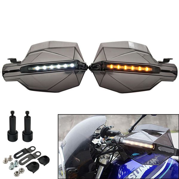 universal motorcycle hand guards with led turn signal light protectors for cbr650r cb650r cb125r cbr900rr xadv 750 x-11
universal motorcycle hand guards with led turn signal light protectors for cbr650r cb650r cb125r cbr900rr xadv 750 x-11