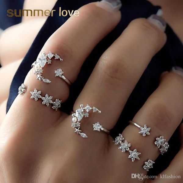 fashion 5 pcs/set bohemia retro rhinestone crystal moon star simple hollow punk personality silver open ring women wedding anniversary gift, Golden;silver
fashion 5 pcs/set bohemia retro rhinestone crystal moon star simple hollow punk personality silver open ring women wedding anniversary gift, Golden;silver