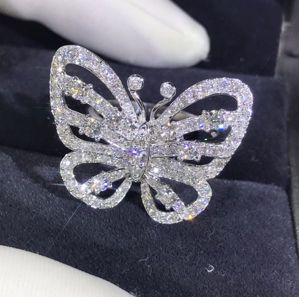 wholesale-stunning luxury jewelry shinning 925 sterling silver pave white sapphire cz diamond promise rings wedding butterfly band ring, Slivery;golden
wholesale-stunning luxury jewelry shinning 925 sterling silver pave white sapphire cz diamond promise rings wedding butterfly band ring, Slivery;golden