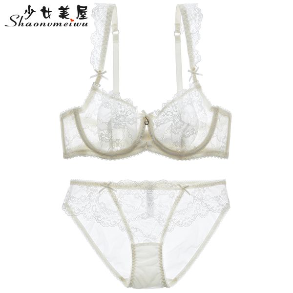 shaonvmeiwu thin transparent lace bra suit large size perspective temptation underwear bra thin section no sponge, Red;black
shaonvmeiwu thin transparent lace bra suit large size perspective temptation underwear bra thin section no sponge, Red;black