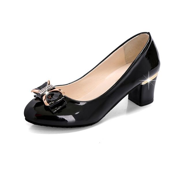 autumn high heels shoes women white wedding shoes rhinestone bowknot thick high heels fashion party pumps large size ghn5, Black
autumn high heels shoes women white wedding shoes rhinestone bowknot thick high heels fashion party pumps large size ghn5, Black