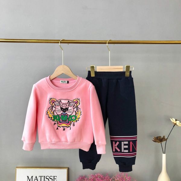 children clothing set kids fashion hoodie + pants tracksuits boys girls thick tiger letter embroidery casual suits, White
children clothing set kids fashion hoodie + pants tracksuits boys girls thick tiger letter embroidery casual suits, White