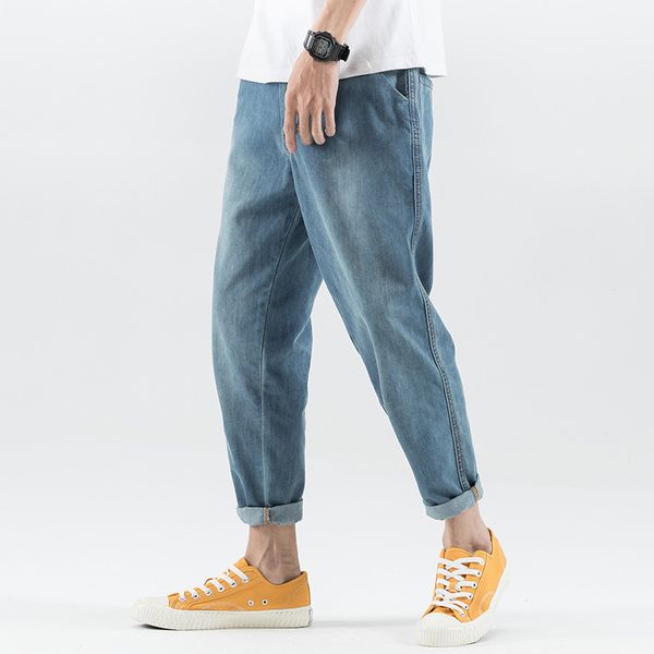 simple harem pants men's cool camouflage small rags decoration teenager light colors loose-fit harem pp jeans, Blue
simple harem pants men's cool camouflage small rags decoration teenager light colors loose-fit harem pp jeans, Blue