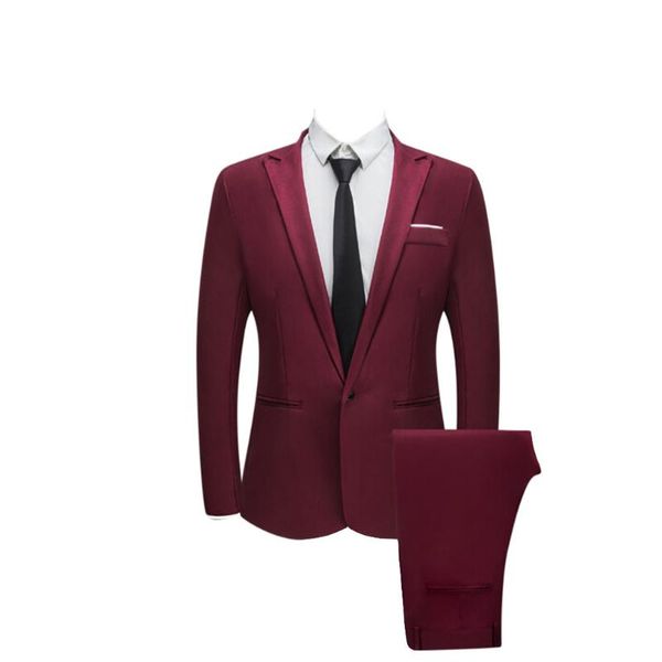 men's suits & blazers suit men slim fit blazer 2pc set male wedding party man formal business work wear costume homme mariage set#y, White;black
men's suits & blazers suit men slim fit blazer 2pc set male wedding party man formal business work wear costume homme mariage set#y, White;black