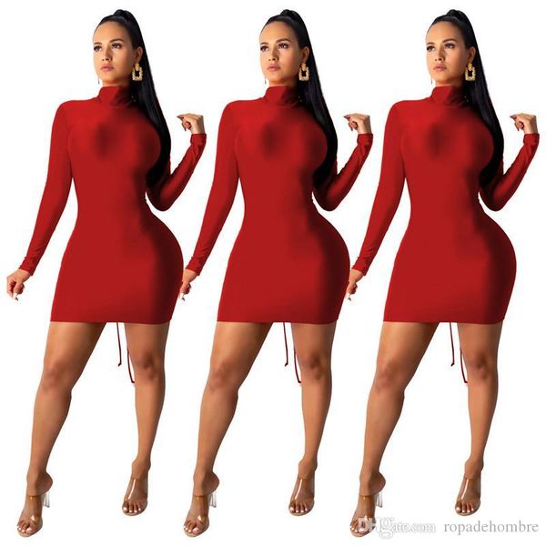 women designer dress fashion ribbon stand collar hollow out pleated bodycon clothing new arrival womens dress, Black;gray
women designer dress fashion ribbon stand collar hollow out pleated bodycon clothing new arrival womens dress, Black;gray