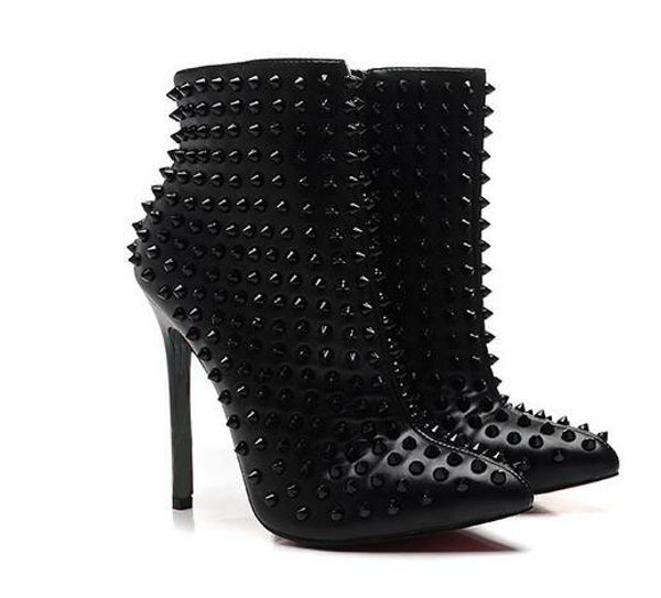 winter designer shoes sneaker so kate spike high heels half knee ankle boots luxury red bottoms leather skin winter shoes, Black
winter designer shoes sneaker so kate spike high heels half knee ankle boots luxury red bottoms leather skin winter shoes, Black