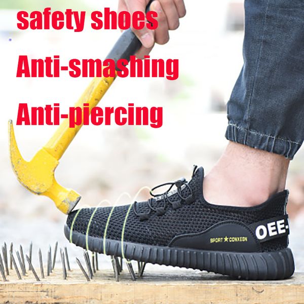 men's outdoor steel toe shoes men's work safety shoes combat ankle boots indestructible fashion breathable sneakers 46, Black
men's outdoor steel toe shoes men's work safety shoes combat ankle boots indestructible fashion breathable sneakers 46, Black