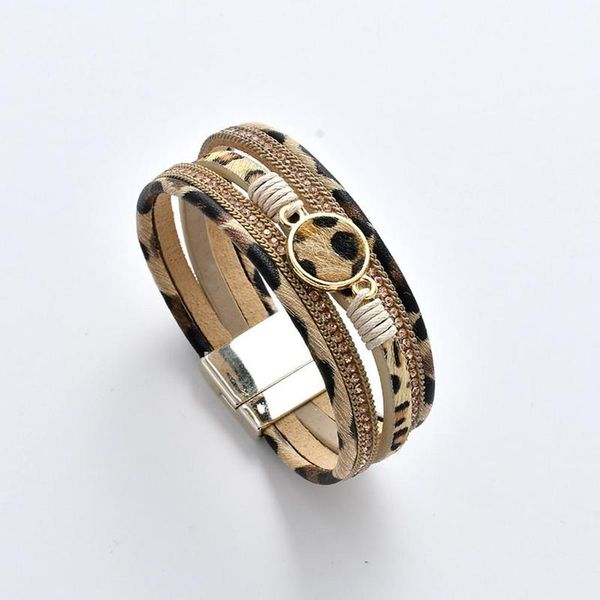 popular autumn winter models magnet buckle leopard bracelet fashion europe and the united states leather horse hair accessories, Black
popular autumn winter models magnet buckle leopard bracelet fashion europe and the united states leather horse hair accessories, Black