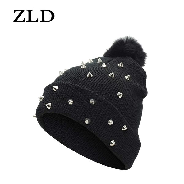 zld comfortable beanie fashion personality hat punk rivet hair ball autumn and winter knit women's wool hat warm cover head cap, Blue;gray
zld comfortable beanie fashion personality hat punk rivet hair ball autumn and winter knit women's wool hat warm cover head cap, Blue;gray