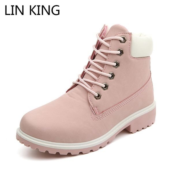 lin king new autumn winter shoes women low heel boots fashion round toe boots woman ankle botas hard outsole work safety, Black
lin king new autumn winter shoes women low heel boots fashion round toe boots woman ankle botas hard outsole work safety, Black