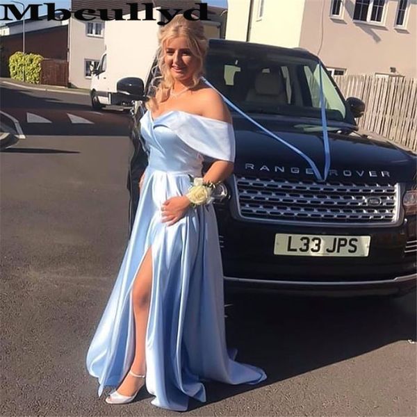mbcullyd high split blue evening dresses long 2020 elegant satin a-line graduation party gowns vestidos de fiesta de noche, White;black
mbcullyd high split blue evening dresses long 2020 elegant satin a-line graduation party gowns vestidos de fiesta de noche, White;black