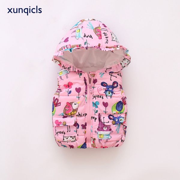 xunqicls 1-5y baby girls warm waistcoats autumn winter kids vest hooded animal graffiti children's clothing outerwear, Blue
xunqicls 1-5y baby girls warm waistcoats autumn winter kids vest hooded animal graffiti children's clothing outerwear, Blue