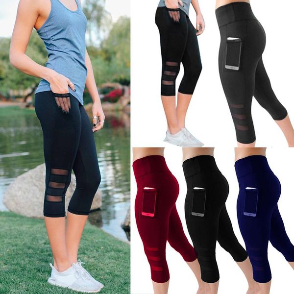 women yoga fitness sports calf length casual pocket mesh patchwork all seasons elastic waist leggings, White;red
women yoga fitness sports calf length casual pocket mesh patchwork all seasons elastic waist leggings, White;red