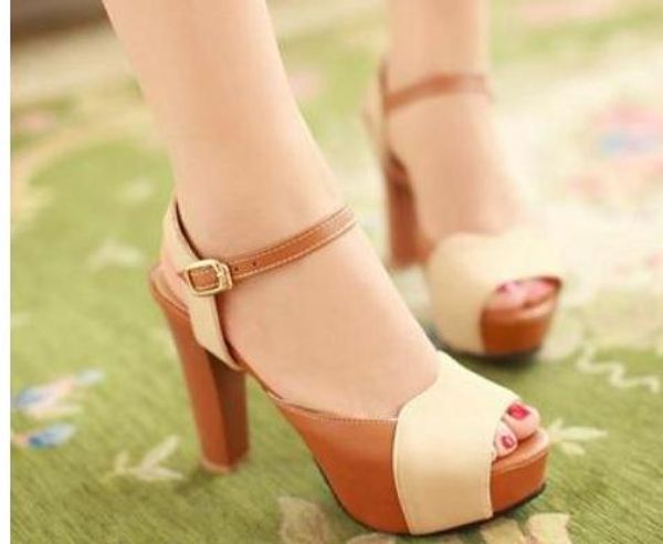 2019 women's sandals in summer with new style high heel coarse heel waterproof table@2132, Black
2019 women's sandals in summer with new style high heel coarse heel waterproof table@2132, Black