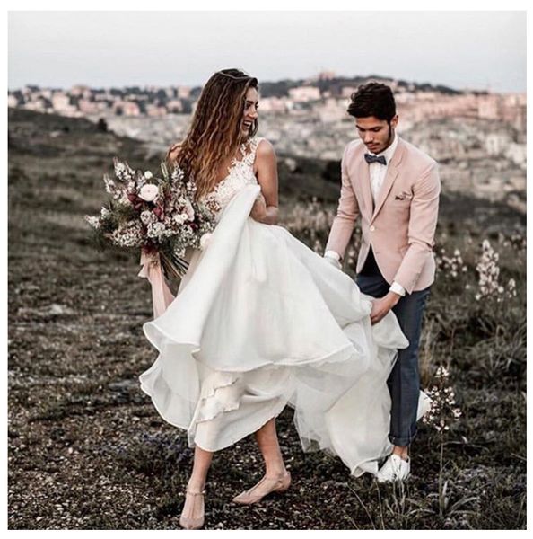 страна boho свадебные платья 2019 кружева аппликации v шеи женщины длинные свадебные платья развертки поезд шифон моды выполненные на заказ, White
страна boho свадебные платья 2019 кружева аппликации v шеи женщины длинные свадебные платья развертки поезд шифон моды выполненные на заказ, White
