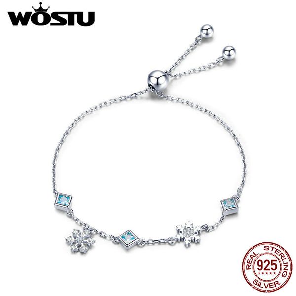 wostu winter new 100% 925 sterling silver snowflakes snow link chain bracelet for women brand bracelets silver jewelry ctb001, Golden;silver
wostu winter new 100% 925 sterling silver snowflakes snow link chain bracelet for women brand bracelets silver jewelry ctb001, Golden;silver