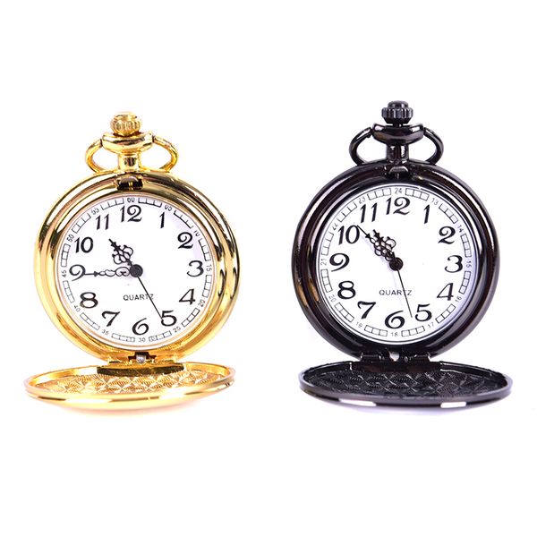 1pcs new retro men black pocket watch polish quartz pocket fob watches pendant with chain engraved gift 2 styles, Slivery;golden
1pcs new retro men black pocket watch polish quartz pocket fob watches pendant with chain engraved gift 2 styles, Slivery;golden